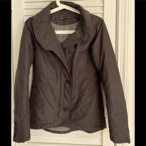 Nau down brown Women’s XS coat zipper & buttons.